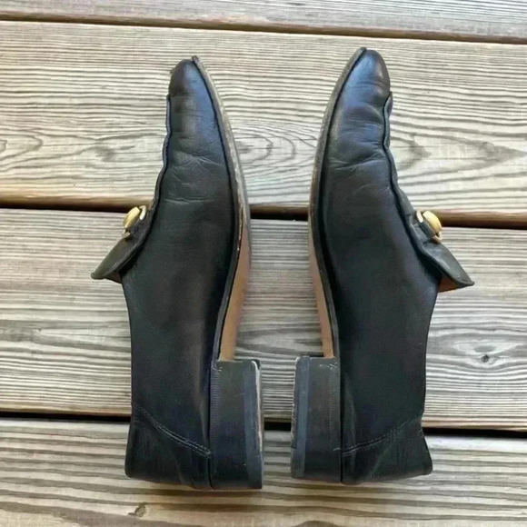 Authentic GUCCI Jordaan Women’s Black Leather Horsebit Loafer Sz 37 US 7 - Picture 8 of 13